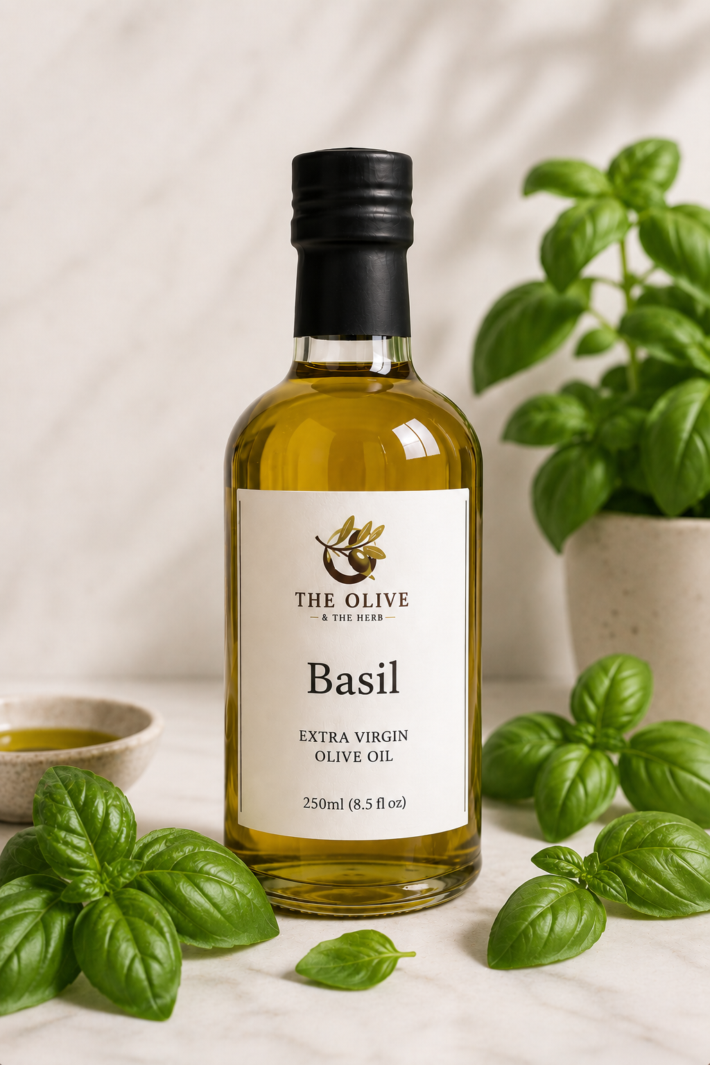 Extra Virgin Olive Oil — Basil